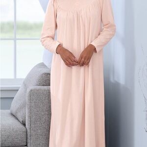 Cuddledown | Calida | 100% cotton | Peach Long Sleeve Nightgown